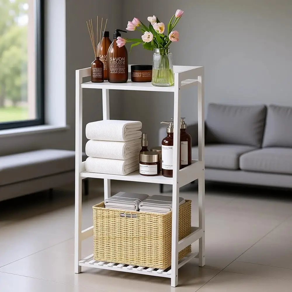 

Компактная бамбуковая лестница-стеллаж – деревенский органайзер для хранения вещей для дома, гостиной, кухни