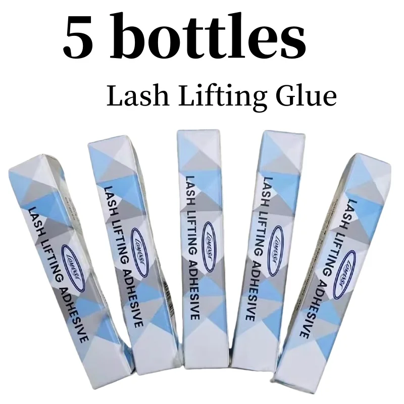 5 Bottles Korea LOMANSA Lash Lifting Glue For Eyelash Lift Perming Pestanas Adhesive Korea Clear Lash Perm Adhesive Wholesale