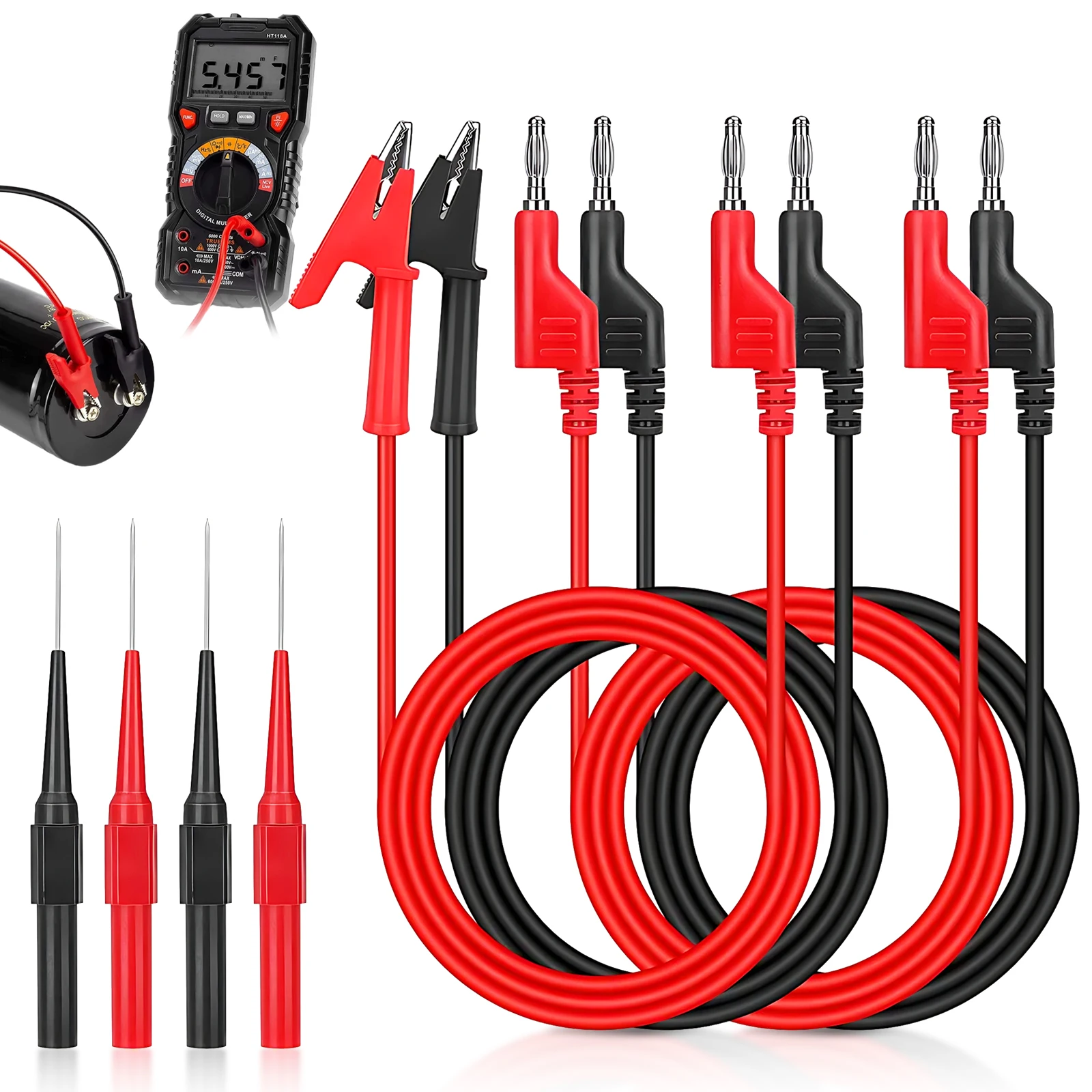 Stylish Multi Meter Electric Tester Leads Easy To Install And Eco-friendly High Performance