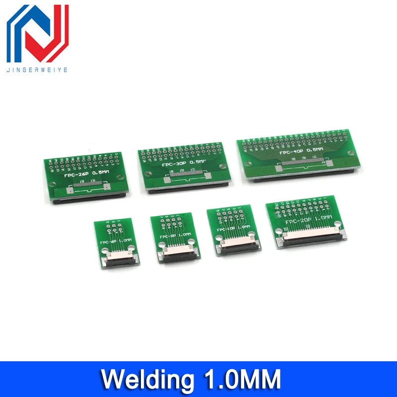 Placa Adaptadora FPC/FFC 0.5/1.0MM Cable Plano de Transferencia Inserción Directa Conector de Espaciado DIY 6P/8P/10P/20P/30P/40P/60P 3