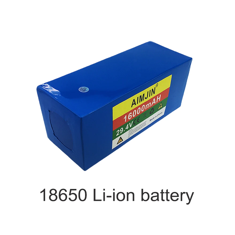 Akumulator litowy 7 s5p 18650, 29.4V 16000mAh o dużej pojemności, wbudowany inteligentny tablica ochronna BMS, z ładowarką