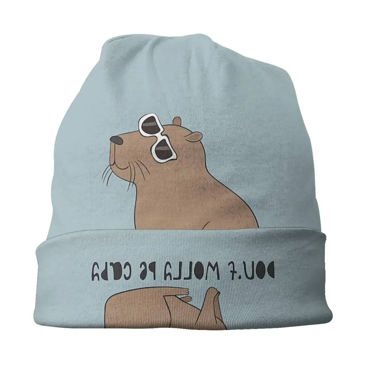 Be Capy Capybara Capybara Cute Animal Unisex Bonnet Thin Outdoor Skullies Beanies For Men Women