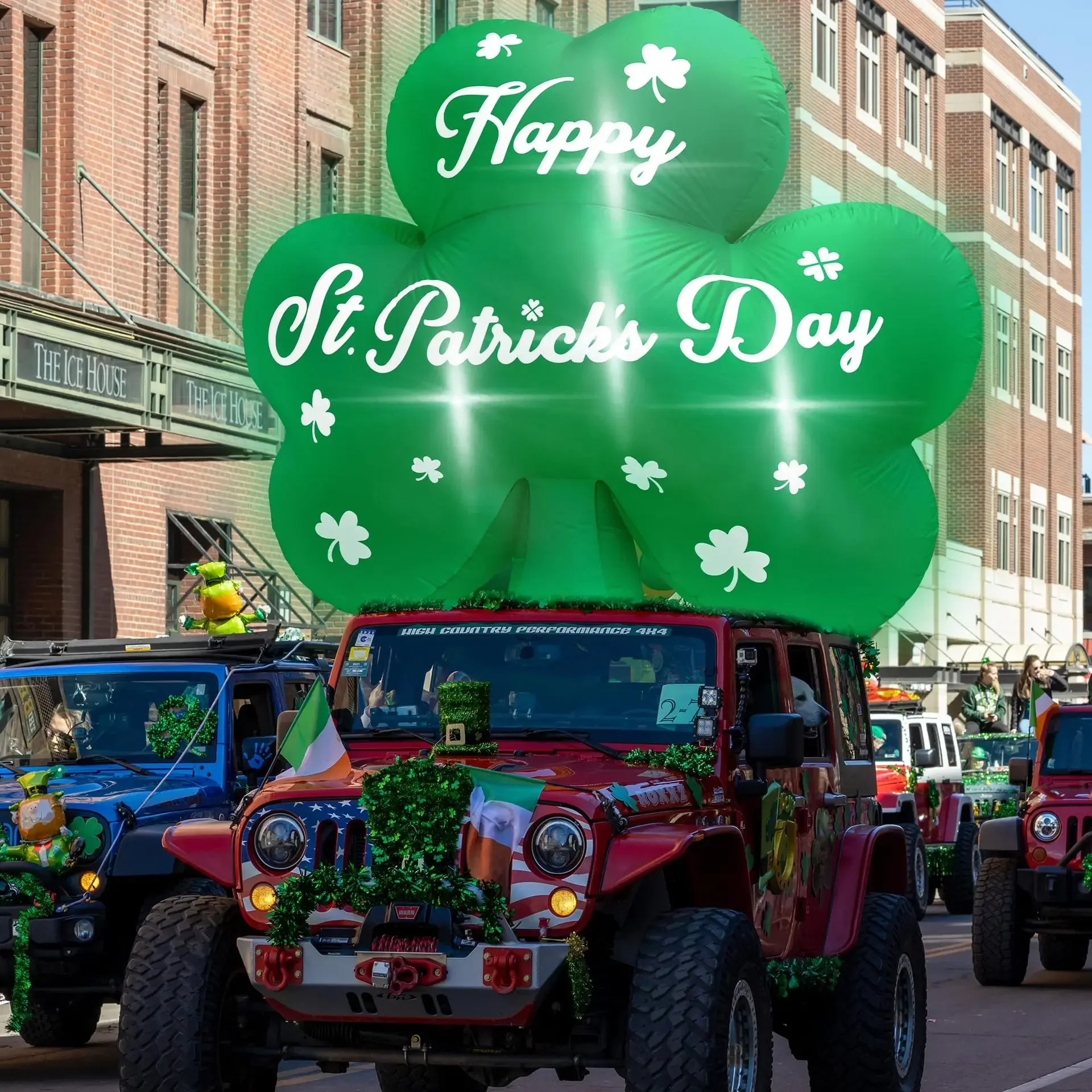 

New design Saint Patrick's Day Model Irish Clover Lucky Grass Festival Big Decoration Prop