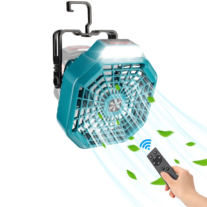 Portable Outdoor Fan for Bosch 18V Lithium Batteries with 3 Energy-saving Speed Settings Ideal for Home,Camping and Workplaces