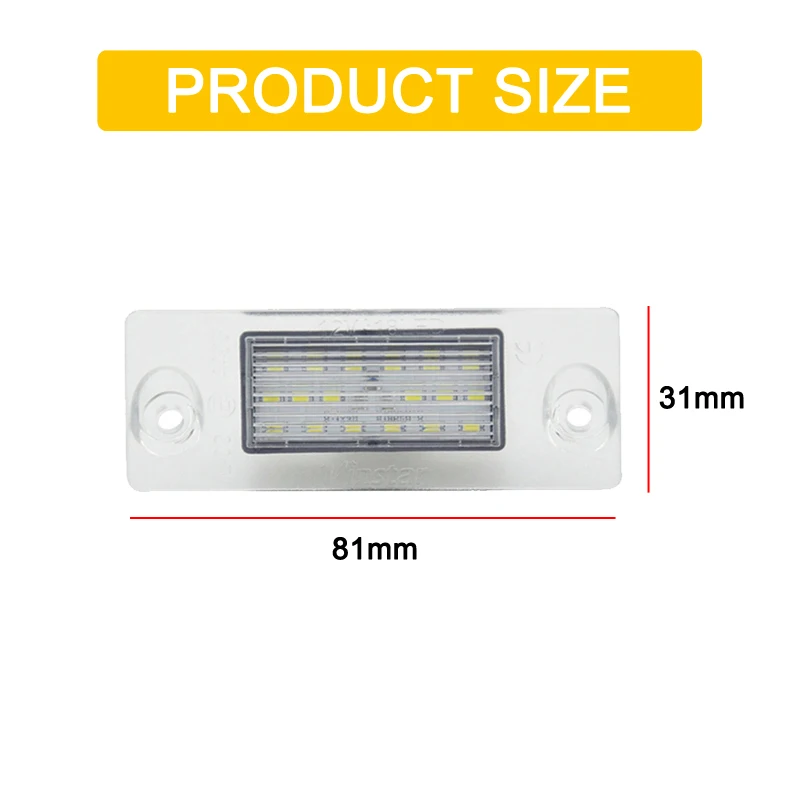 Lámpara LED para matrícula, luz blanca para Audi A3/8L 96-03 A3/S3 97-03 A4/B5 95-01 A4/S4 95-99 S5/B5 96-03 montaje