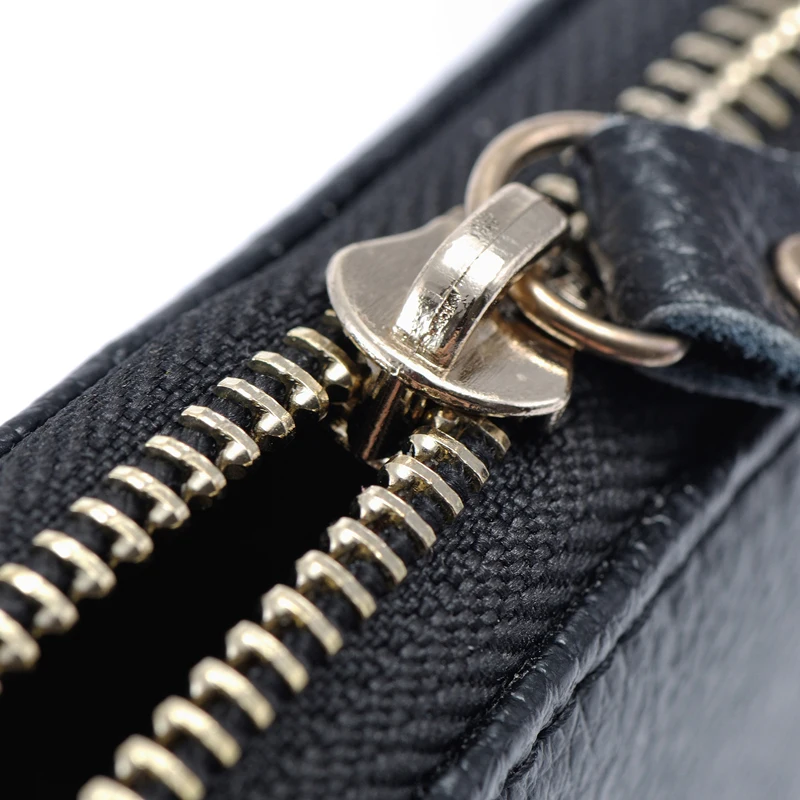 Fashion Simple Key Holder Genuine Leather Wallet Unisex Solid Key Wallet Organizer Bag Car Housekeeper Wallet Card Holder