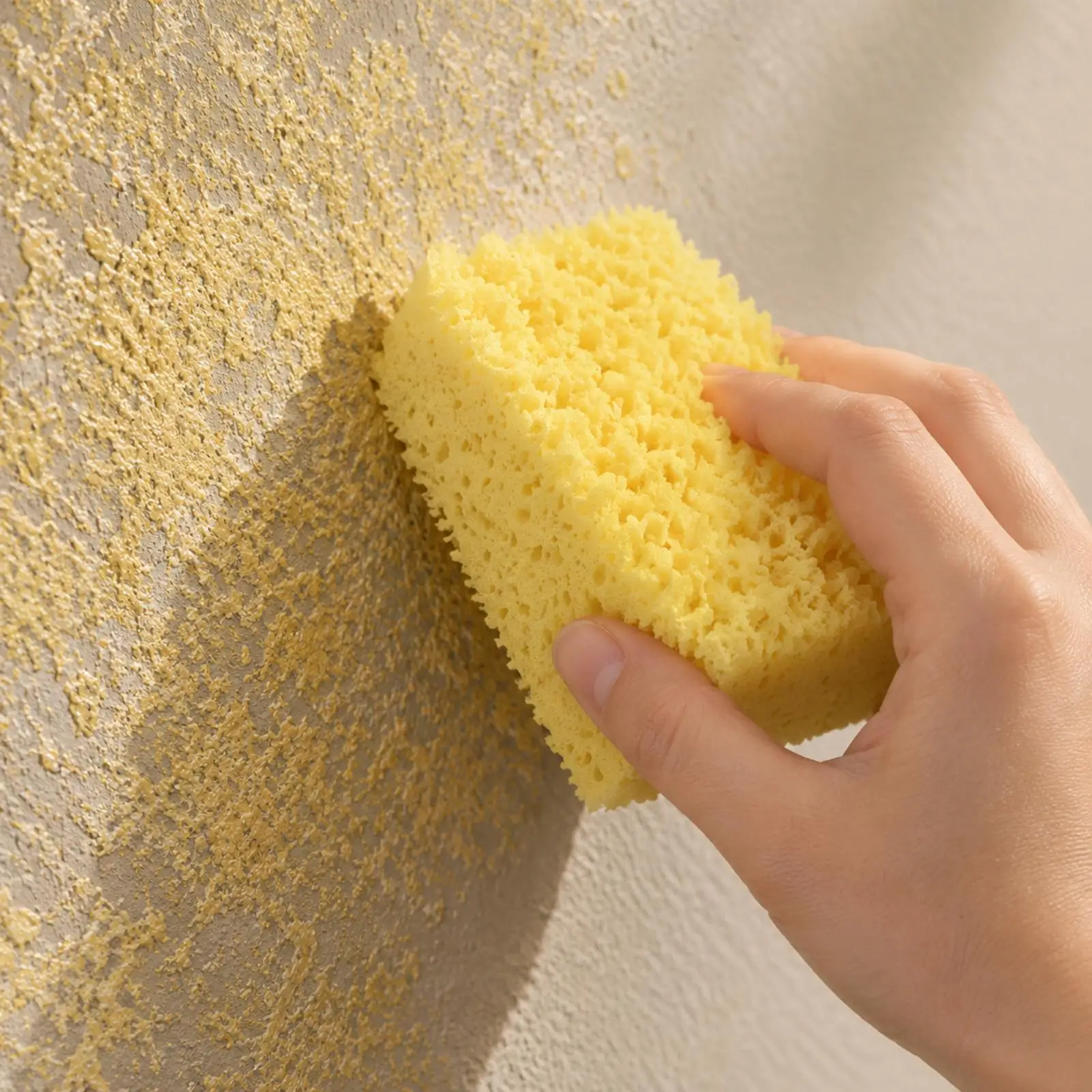 Textured Art Sponge Applicator for Wall Paint Roller Repair and Craft Decor with Dense Porous Material for Structural Patterns