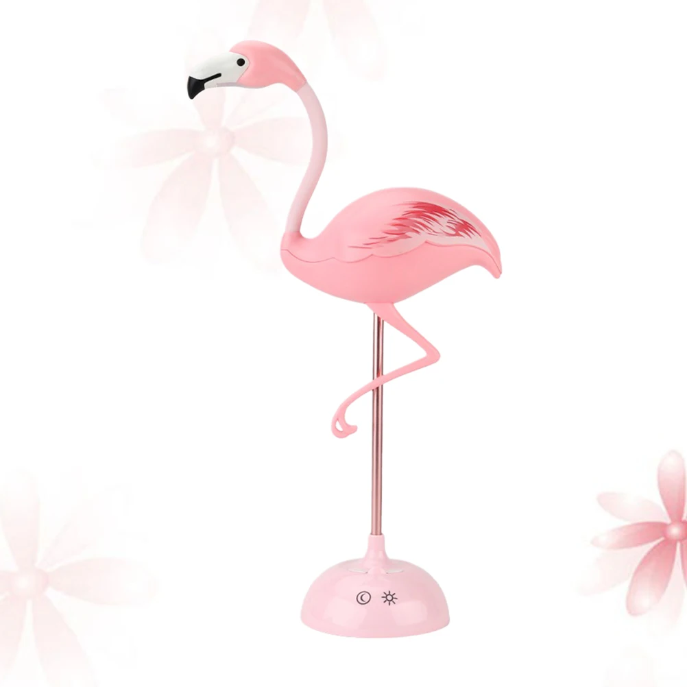 

1PC LED Desk Lamp Flamingo Shape Eye USB Rechargeable Touch Control Adjustable Brightness Flexible Neck for Study