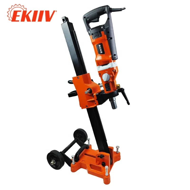 EKIIV 110v 220v F-180D 15-180mm Dry and Wet Dual-use Core Drill Machine Diamond Core Drill with Three-speed Gear Adjustment