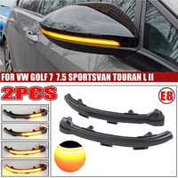 For VW Volkswagen Golf 7 Golf 7.5 GTI R Touran LED Dynamic Turn Signal Blinker Side Mirror Indicator Light