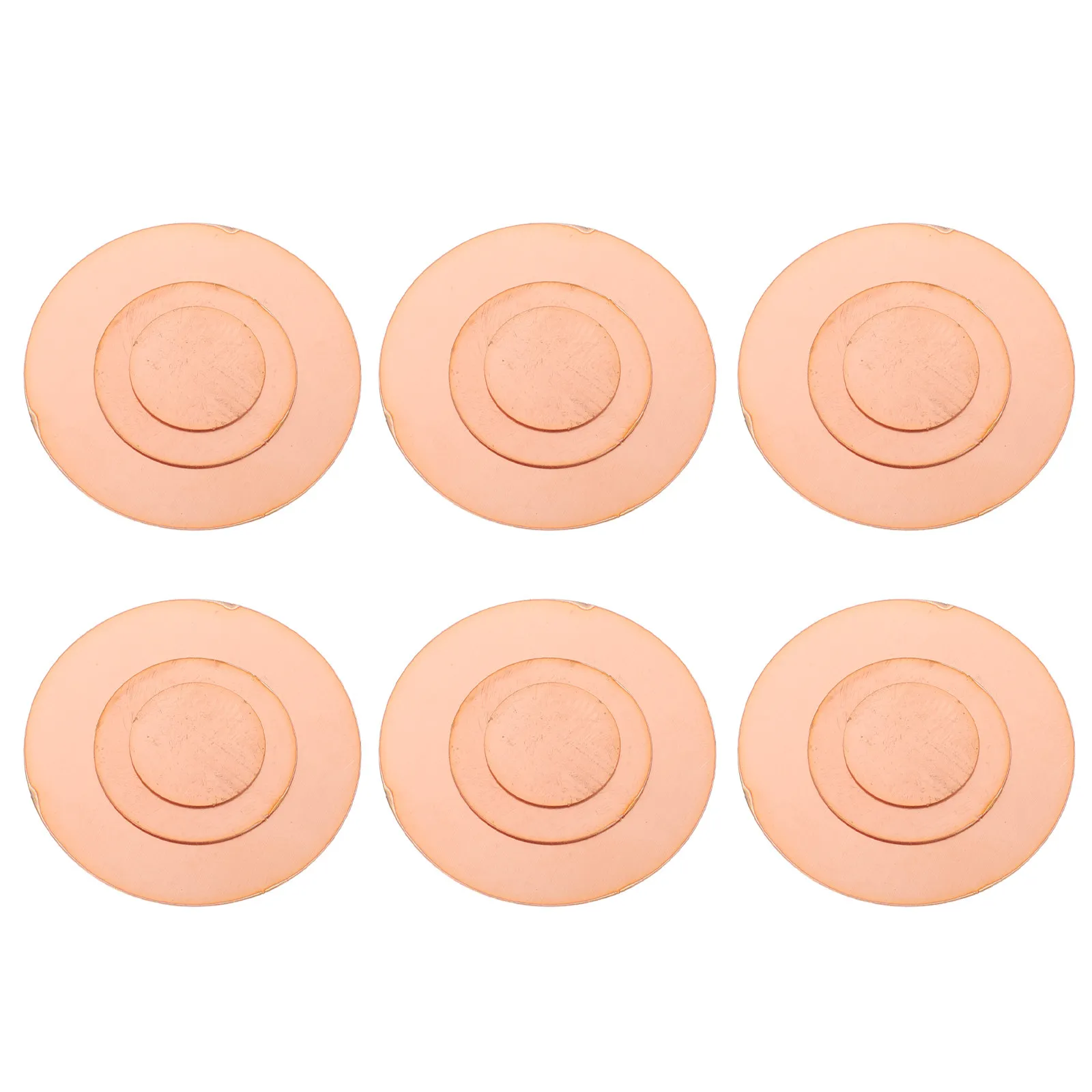 18Pcs Copper Round Plates Sheet Pure Copper Discs for Craft Repair Electronics Heat Dissipation DIY Projects Circle Gaskets