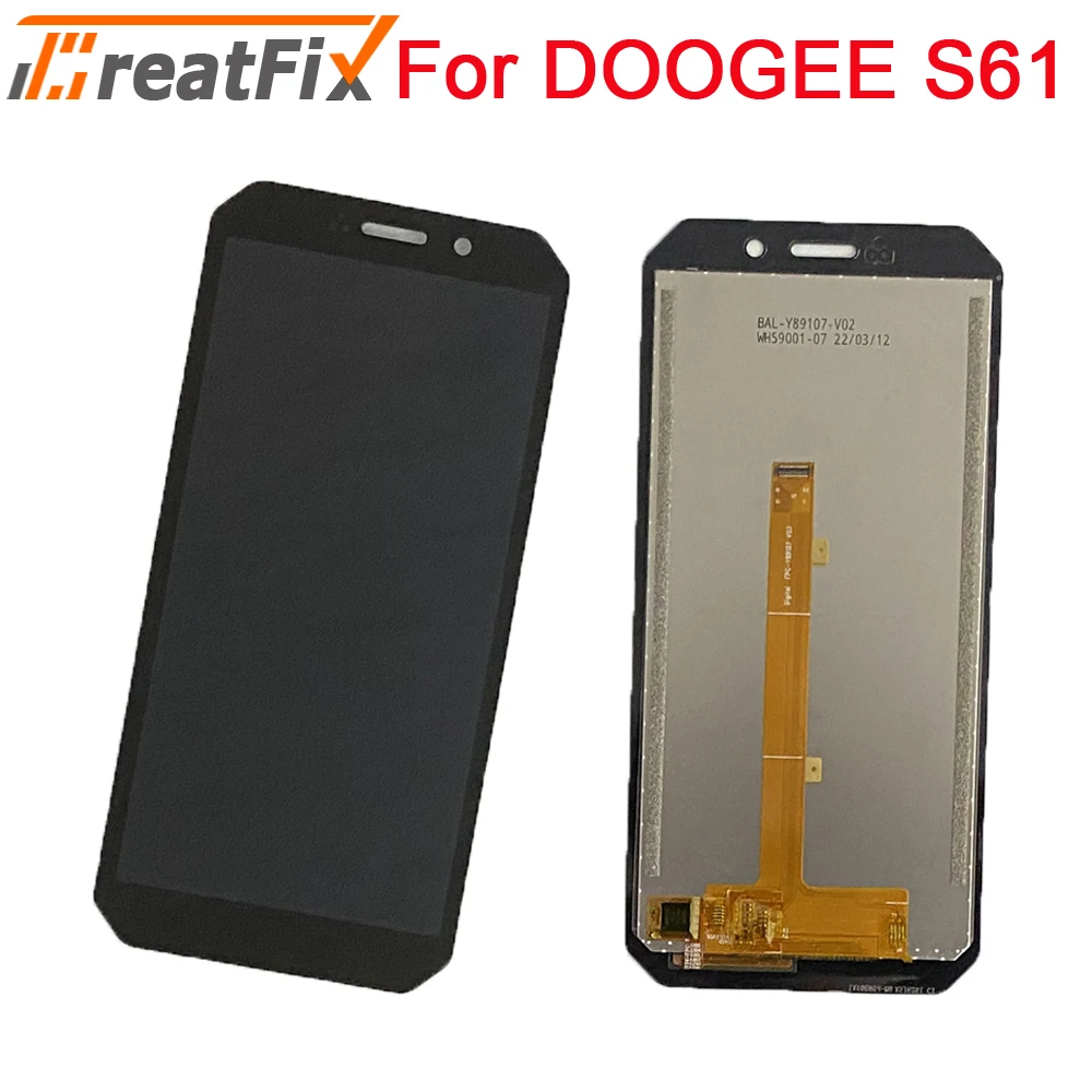 

Original For DOOGEE S51 S61 LCD Display Screen + Touch Panel Digitizer Replacement For DOOGEE S61 Pro LCD Display