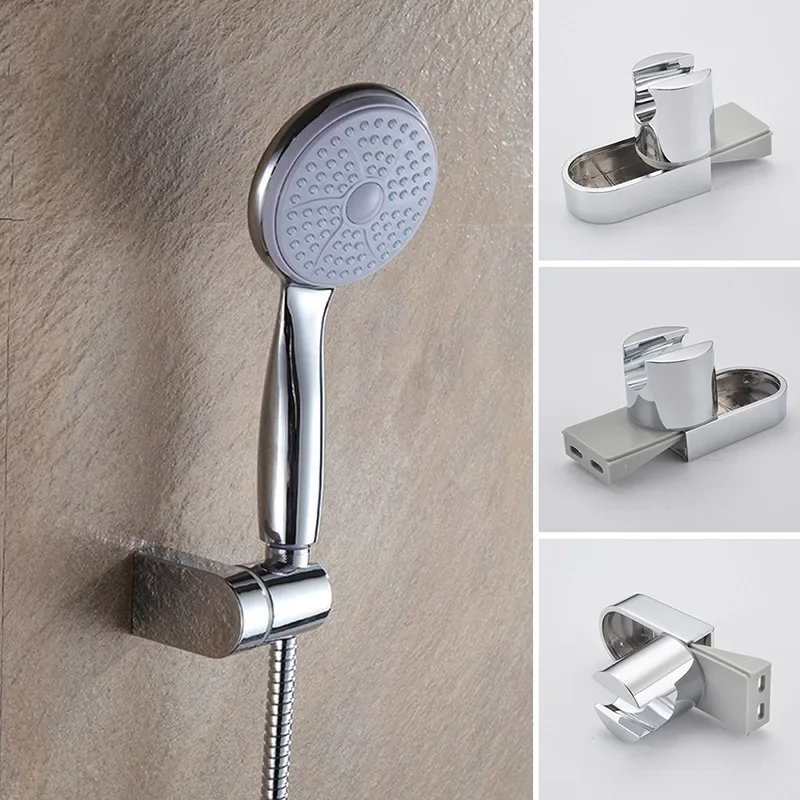 

1Pcs Adjustable ABS Chrome Handheld Shower Holder Bracket Rail Bracket Slider Wall Mounting for Head