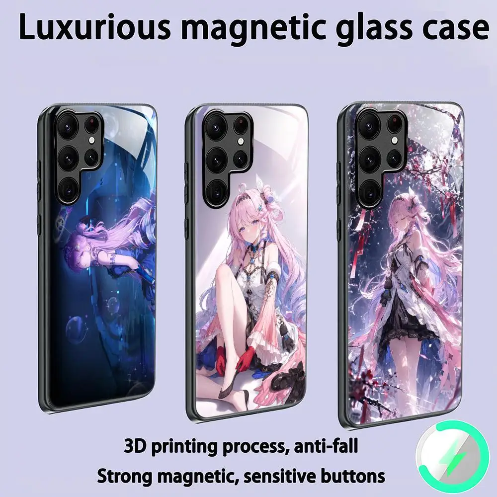 Wuthering Waves Denia Phone Case For Samsung S26 S25 S24 S23 S22 S21 S20 Plus Ultra Glass Magnetic Case