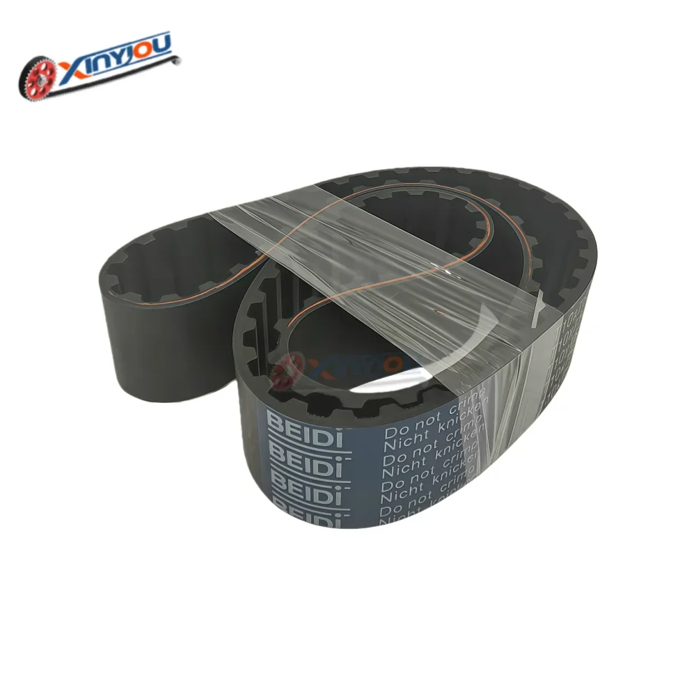 สายพานไทม์มิ่งยาง T10 ระยะห่างฟัน 10 มม. ความกว้างสายพาน 15/20/25/30/40/50 มม. ตัวเลือกความยาว 160/260/340/360/370/380/40~~800~มม.