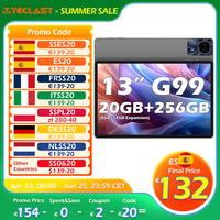 Teclast T65 Max 13 Inch Android 14 Tablet 8 Core Mediatek Helio G99 (8Gb+12Gb Expansion) Max. 20Gb Ram 256Gb Rom 10000Mah Battery Dual Sim 4g Lte 1920X1200 Gps Widevine L1 for Netflix