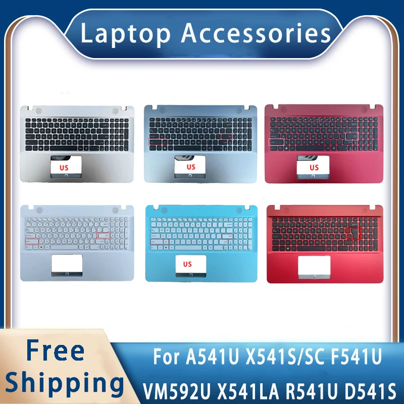 New For Asus A541U X541S/SC F541U VM592U X541LA R541U D541S;Laptop Accessories US or Random Bilingual Keyboard
