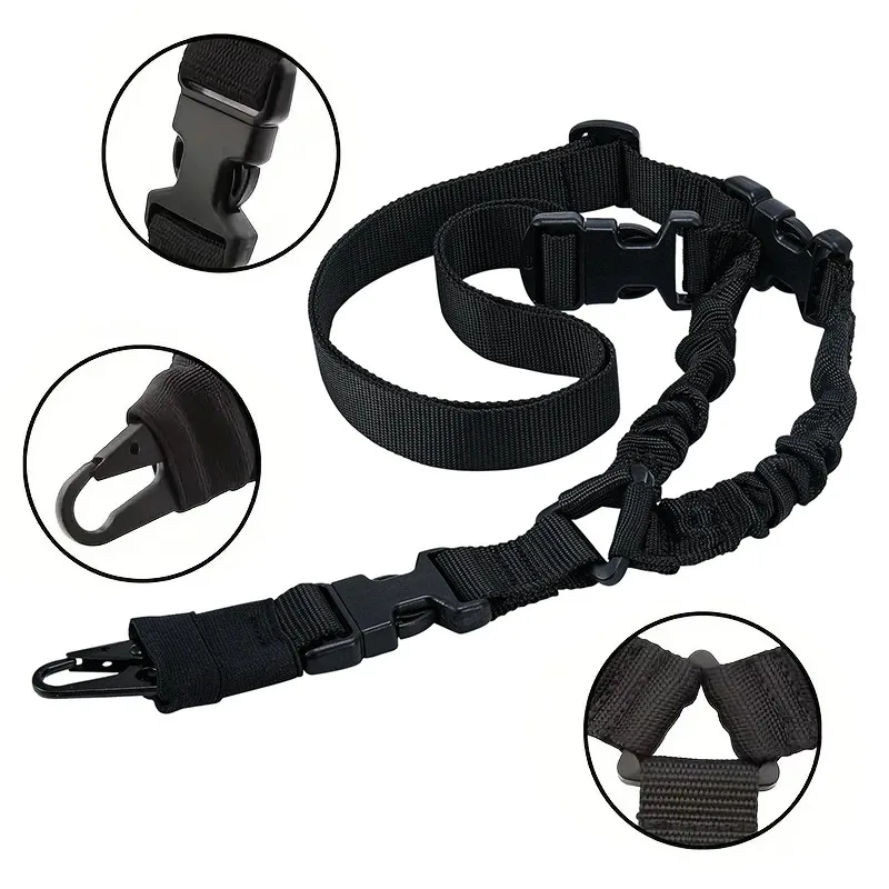 Unisex Camouflage Tactical Belt for Hunting Sports Outdoor Tactical Harness Single-Point CS Gun Rope Diagonal Safety Rope 2025