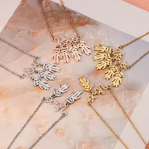 Personalized Names Vovó Grandmother Necklace Custom Dog Cat Pets Vovo Choker For Grandma Ladies Women Mother Mother's Day Gift