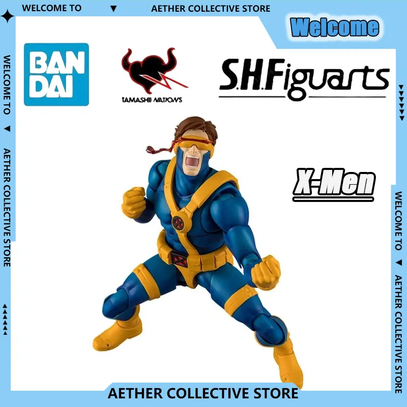 BANDAI S.H.Figuarts X-Men Cyclops GAMERVERSE аниме фигурки игрушки ПВХ фигурки статуя модель Коллекционная совместная фигурка подарки