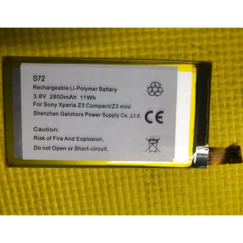 1 Piece Rechargeable Battery For Sony Xperia Z3 Compact Z3c mini D5803 D5833 C4 E5303 E5333 E5363 E5306 LIS1561ERPC High Quality