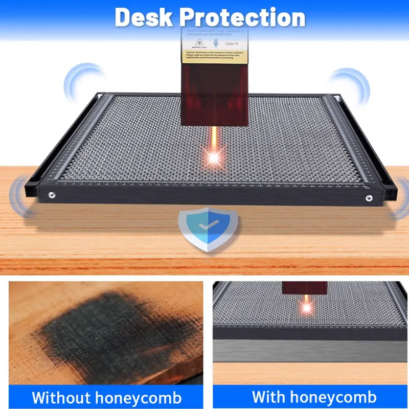 레이저 조각사 용 레이저 벌집 작업 테이블 Co2 절단기 용 300*200mm 벌집 침대 범용 레이저 액세서리
