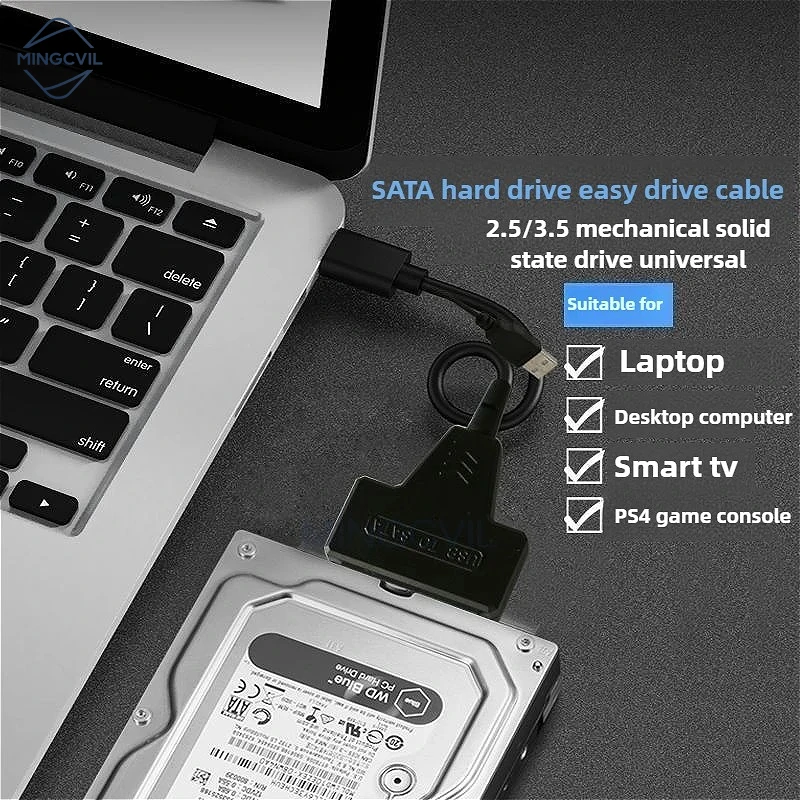 MINGCVIL USB 3.0 Naar Sata Kabel Voor 2.5 Inch Externe HDD SSD Harde Schijf Adapter USB Naar SATA Harde Schijf Adapter kabel