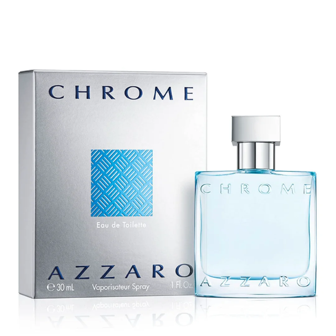 

1 Azzaro Chrome Eau de Toilette Fresh Aquatic Mens Cologne Citrus, Woody, Musky Fragrance Luxury Perfumes for Men