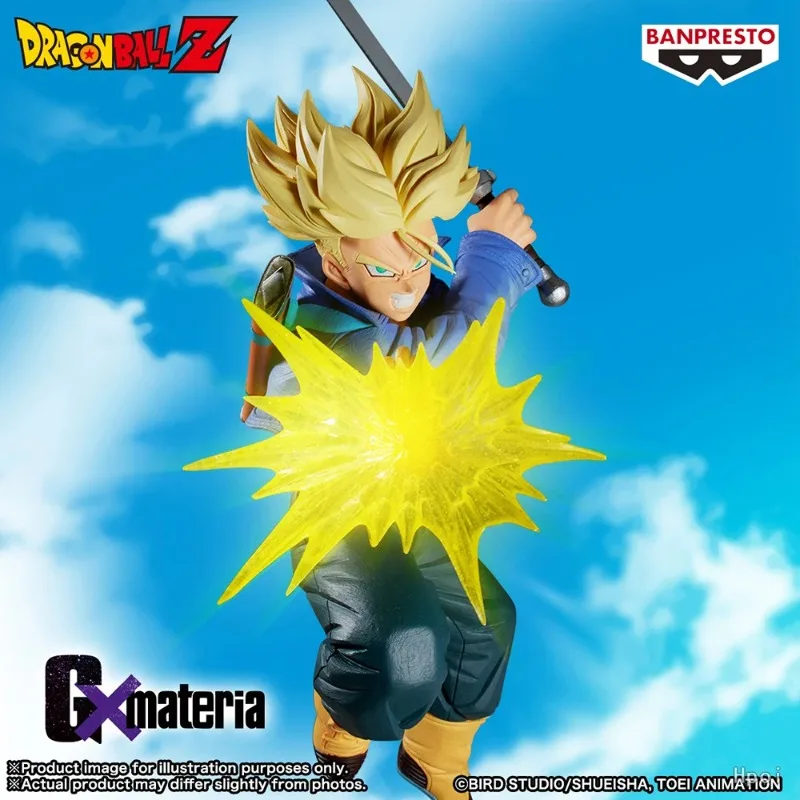 Original Bandai BANPRESTO GxMateria Dragon Ball Z Future Trunks SSJ In Stock Doll Model Collection Series Anime Figure WY view 2