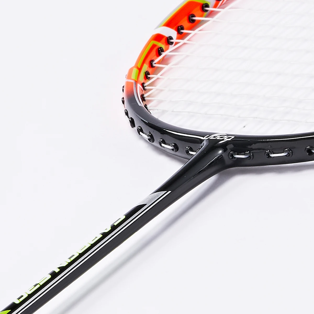 Junior graphite fiber badminton racket, lightweight composite frame, 23Lbs moderate tension, high performance for youth amateur