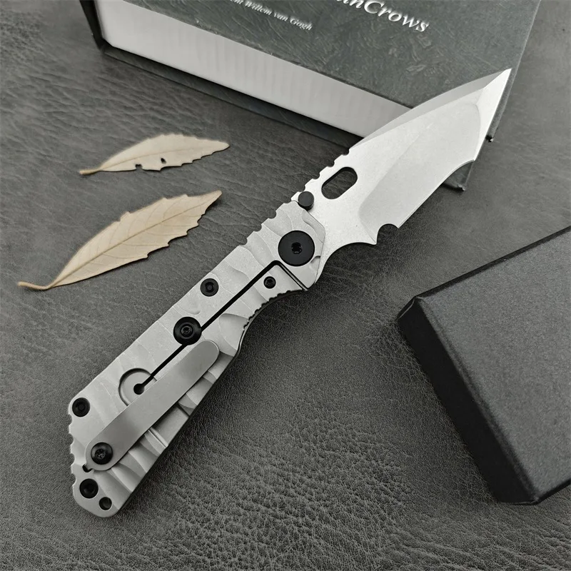 Strider Advancing Titanium Camping Outdoor Hunting and Rescue TC4 Titanium Wave Handle Survival Tactics EDC Folding Knife