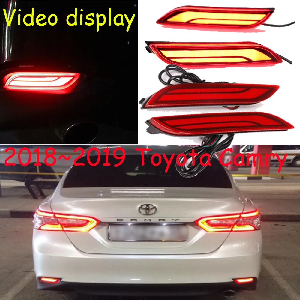 Video LED Car 2018 Camry Rear Bumper Reflector Tail Brake Light For Camry Reiz WISH SIENNA Innova ISF GX470 RX300 5630 Matrix