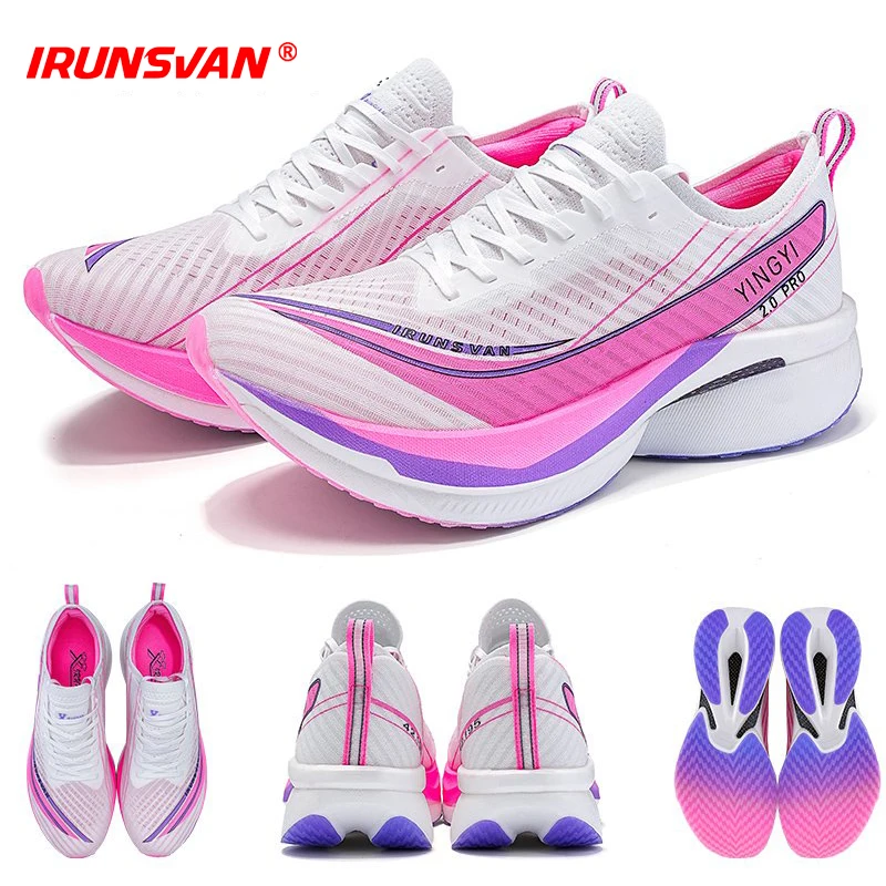 

IRUNSVAN Carbon Plate Running Sneakers – Black Gold Carbon Fiber, AOF-Arch for Marathon, Road Running, High Rebound & Anti-Slip