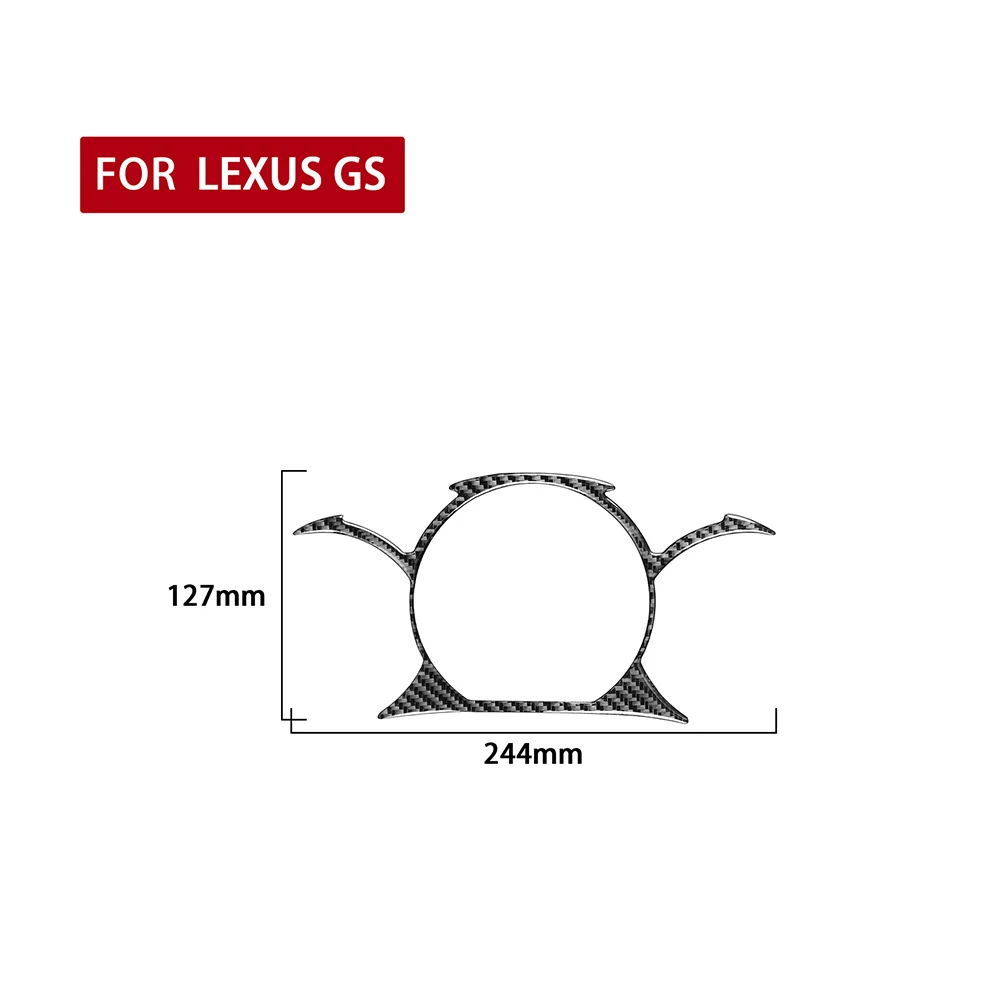 Carbon Fiber Interior Speedometer Frame Cover For Lexus GS300 GS350 GS430 GS450h