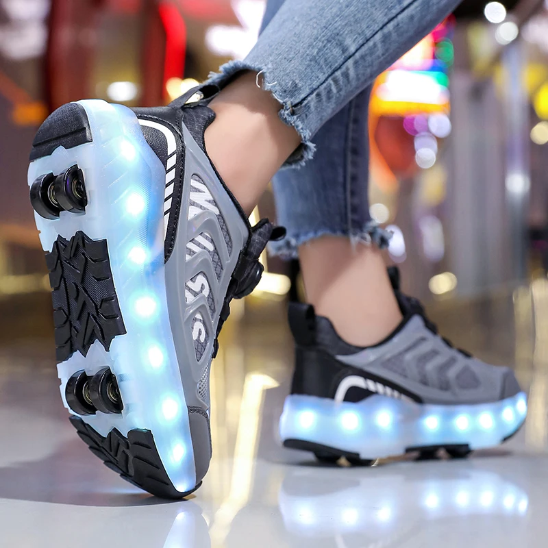 new-four-wheel-children's-walking-shoes-with-flashing-lights-detachable-boys'-roller-shoes-girls'-breathable-roller-sports-sho