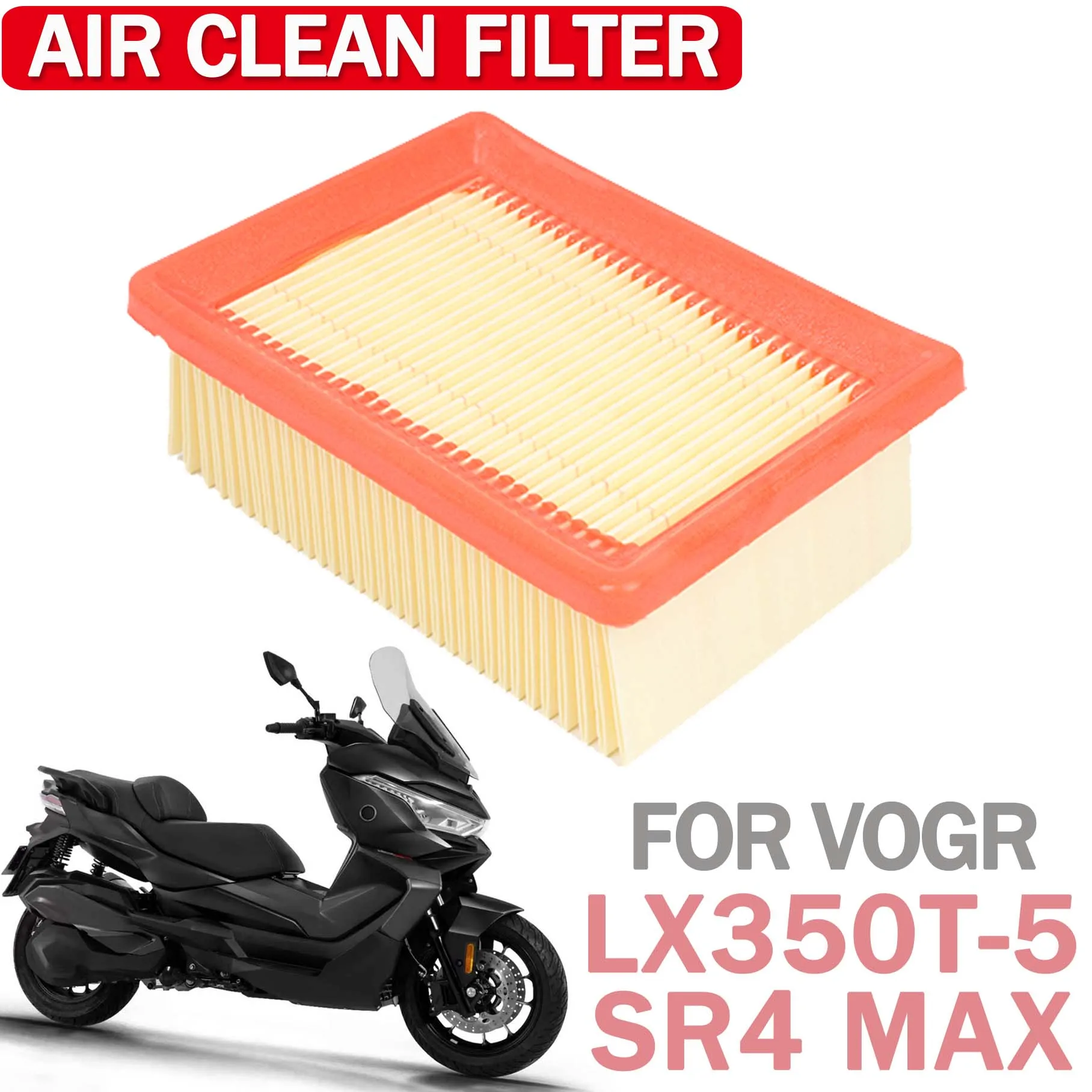 

Motorcycle Air Filter Cleaner For VOGE LX350T-5 LX350 LX 350 T 350T SR4 MAX SR4MAX SR 4MAX Intake Clean Purification Accessories