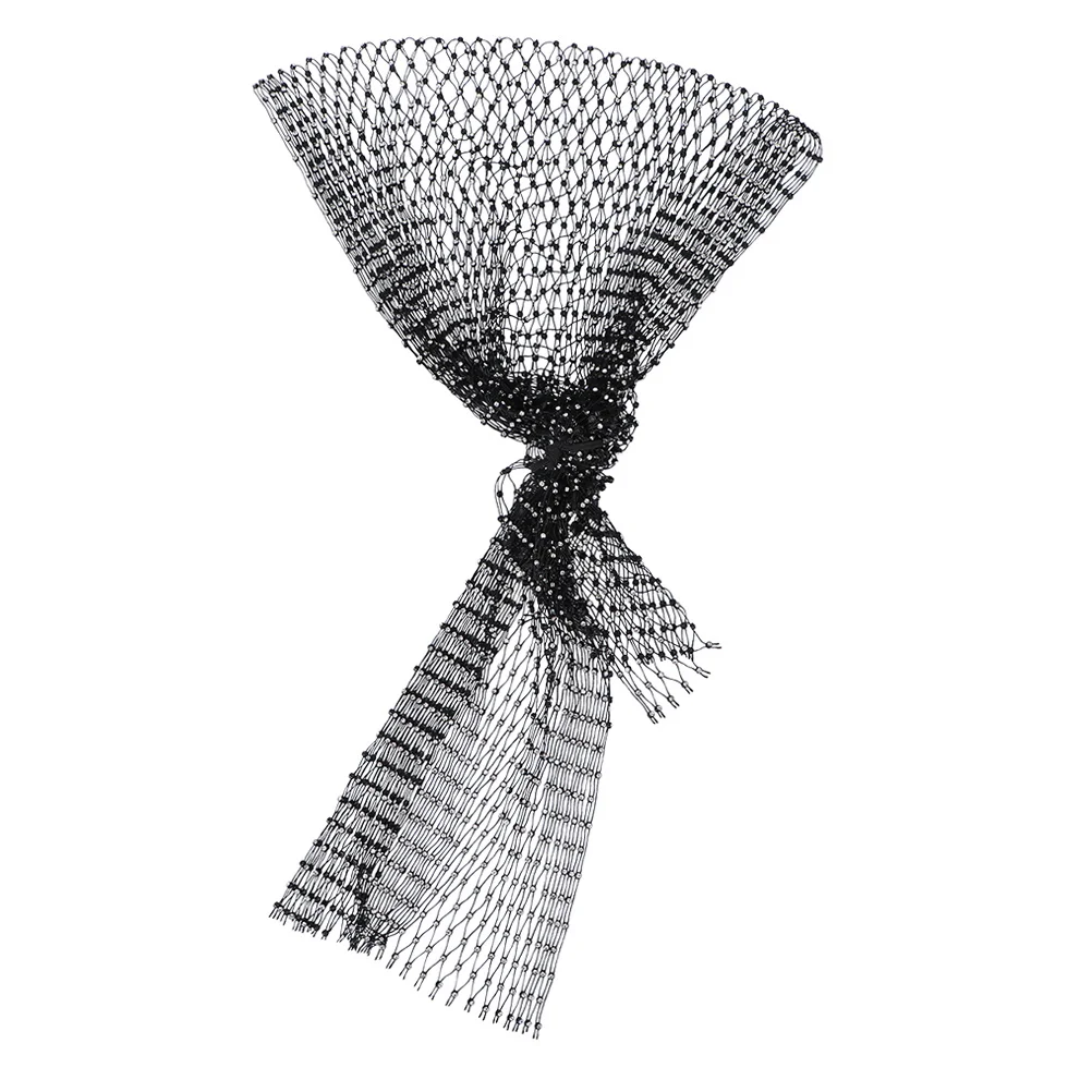 

1Pcs Elastic Rhinestone Veil Headband Mesh Hair Accessory for Women Stylish Hair Decor Veil Headwear for Daily Wear