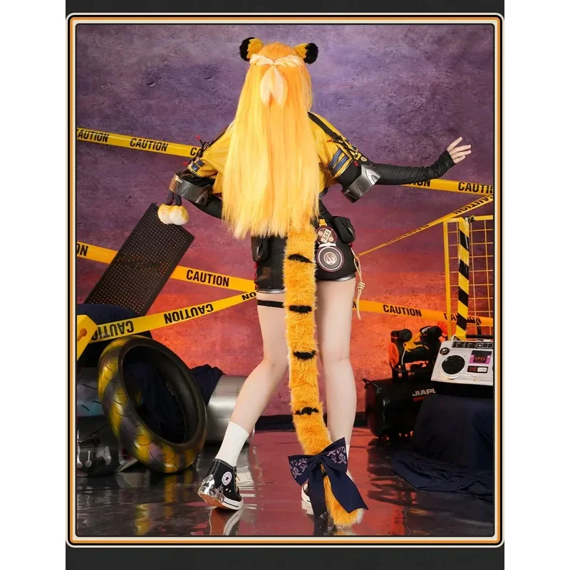 ABC123CosplayCosplay Game Zenless Zone Zero Ju Fufu Cosplay Costume Wig Tail Ears Con Event Uniform Halloween Play Rol3'd,5;h.9/ - view 4