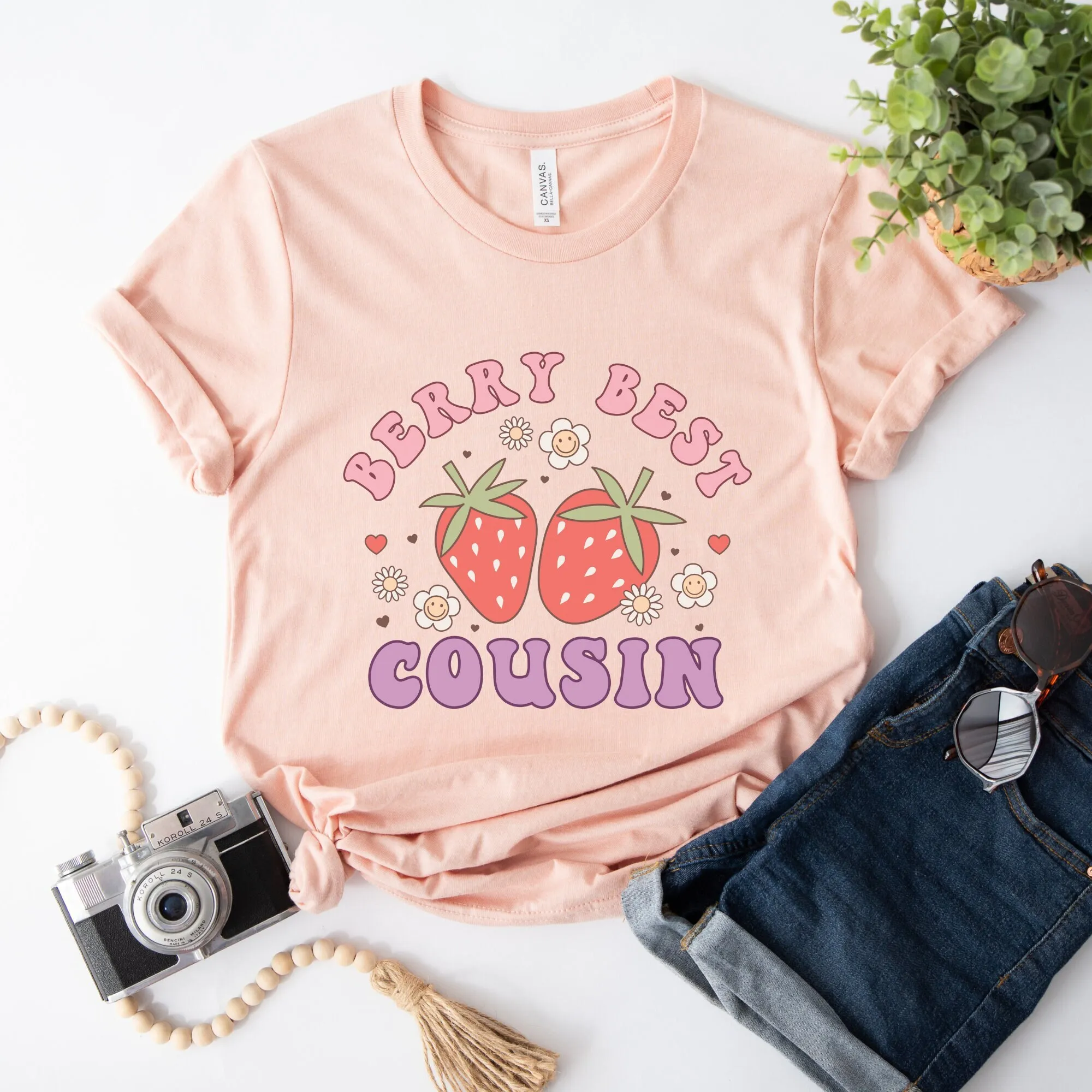 

Футболка Berry Best Cousin в стиле ретро для очень клубники для взрослых, любимая