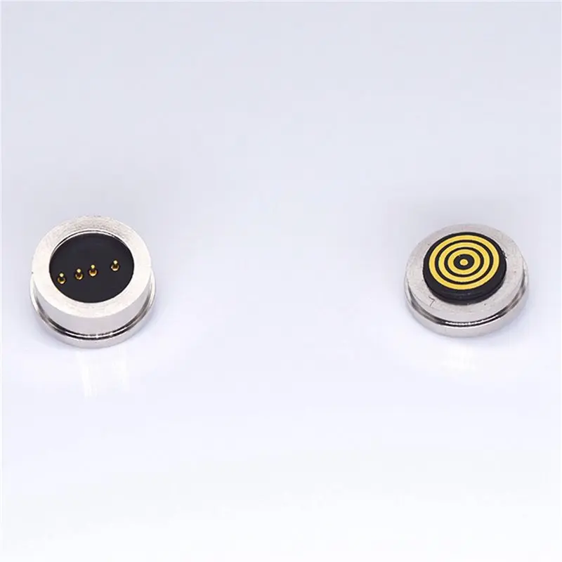 T23C 40 Pair 4PIN Round 360 ° Blind Suction Waterproof Magnetic Pogo Pin Connector Magnetic Charging Connector