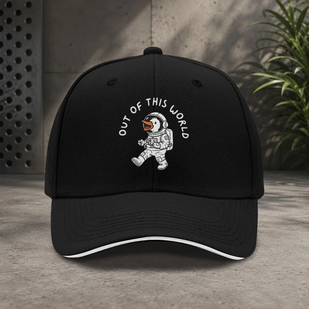 Men Women Space Duck Baseball Cap Adjustable Lightweight Coated Suitable for Sports Outdoor Party