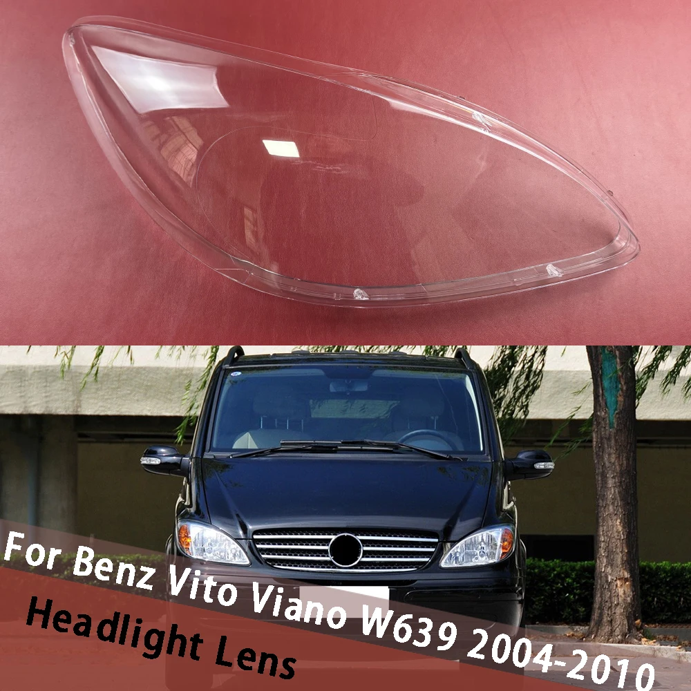 

For Mercedes-Benz Vito Viano W639 2004-2010 Car Accessories Headlight Shell Headlamp Transparent Lampshade Cover Lens Plexiglass