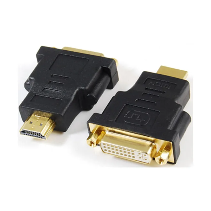 

20 шт., разъем-переходник HDMI «папа» на DVI «мама», удлинитель HDMI-конвертер для ЖК-минишетора ПК