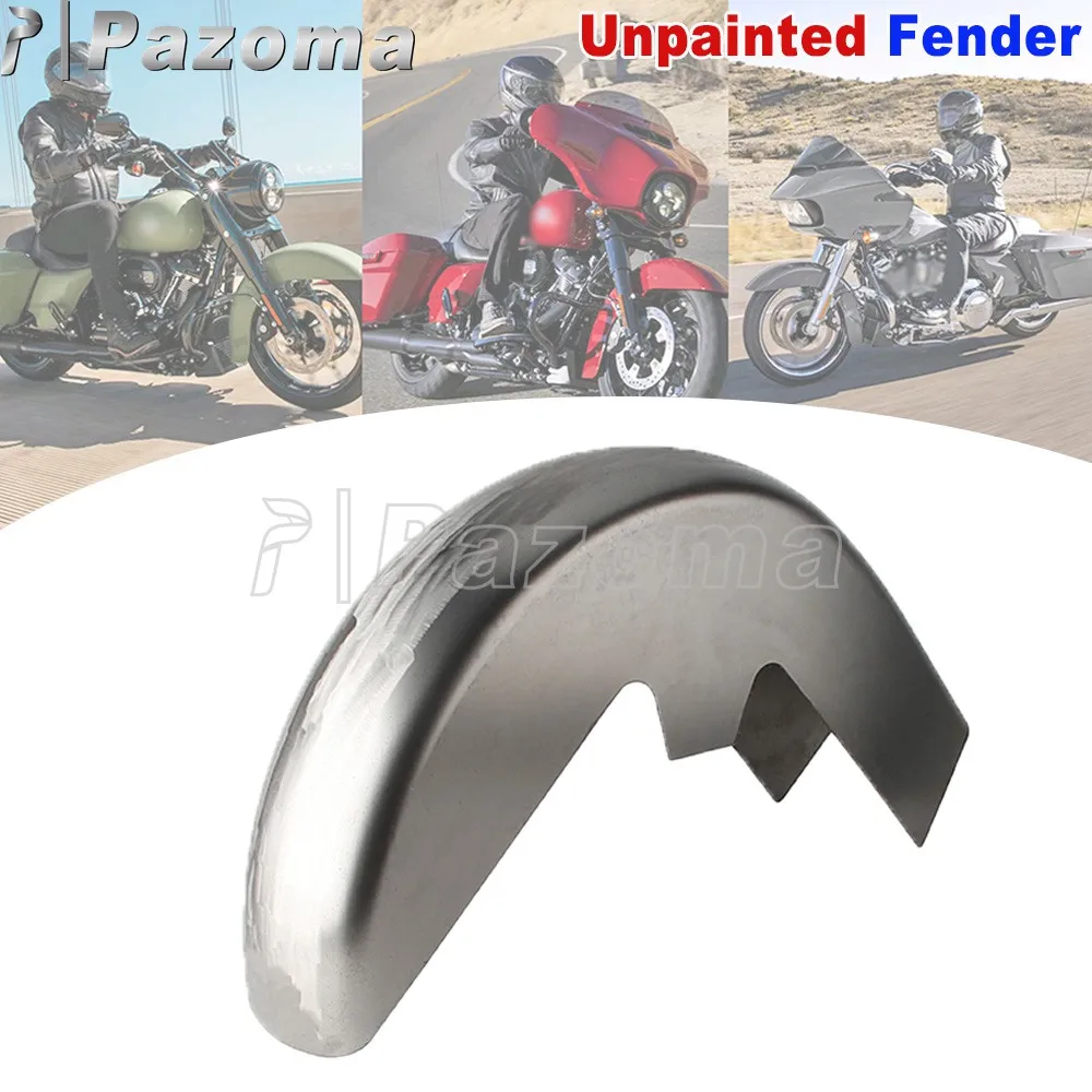 Motorbike Unpainted Fender Front Mud Splash Guard For Harley Touring Bagger Street Glide FLHX Electra Glide FLHT 1996-2013 Steel