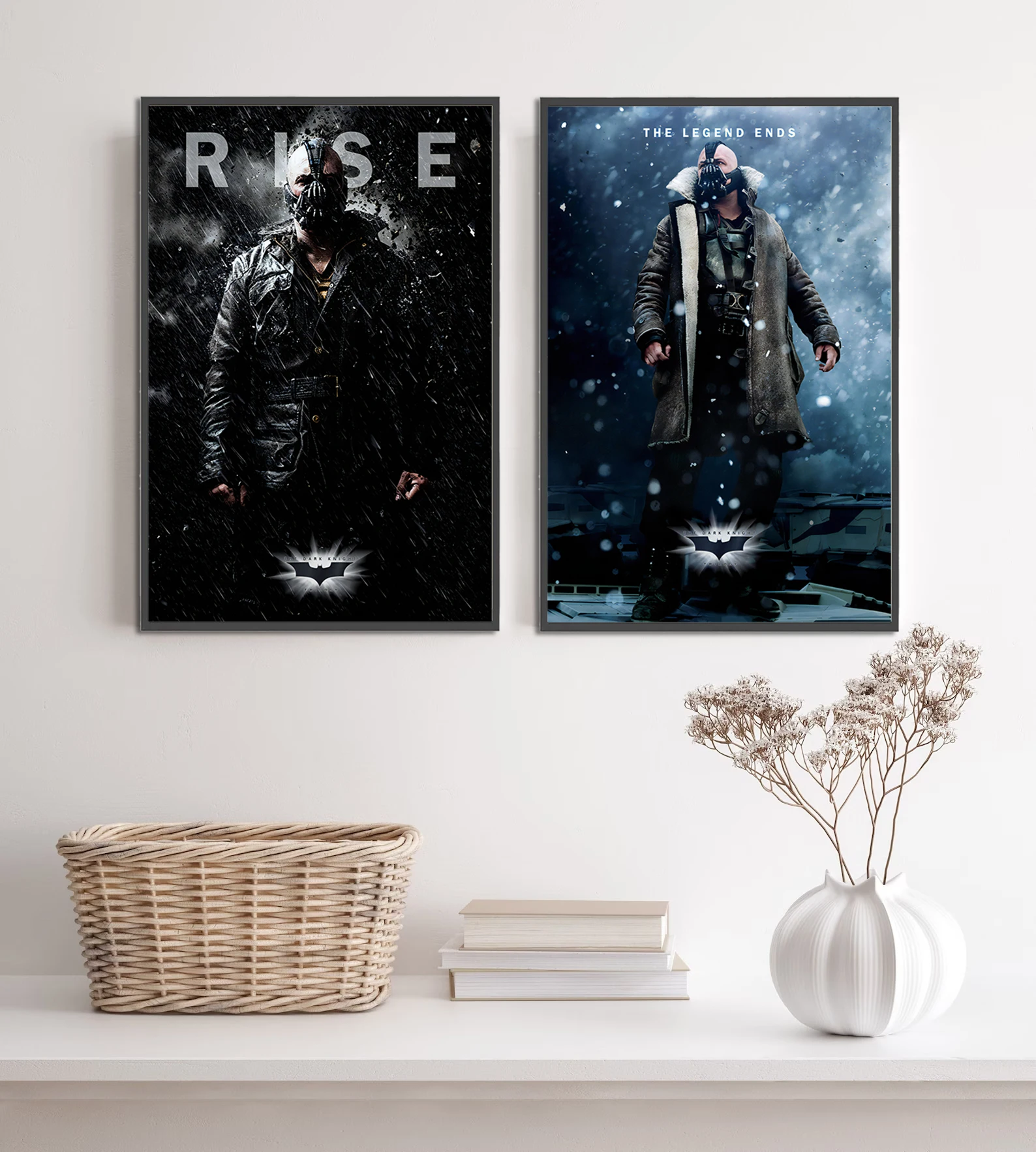 The Dark Knight Rises Self-adhesive Batman Poster Figures Home Decoration Painting Wall Art Bedroom Decor Movie Wallpaper Gift