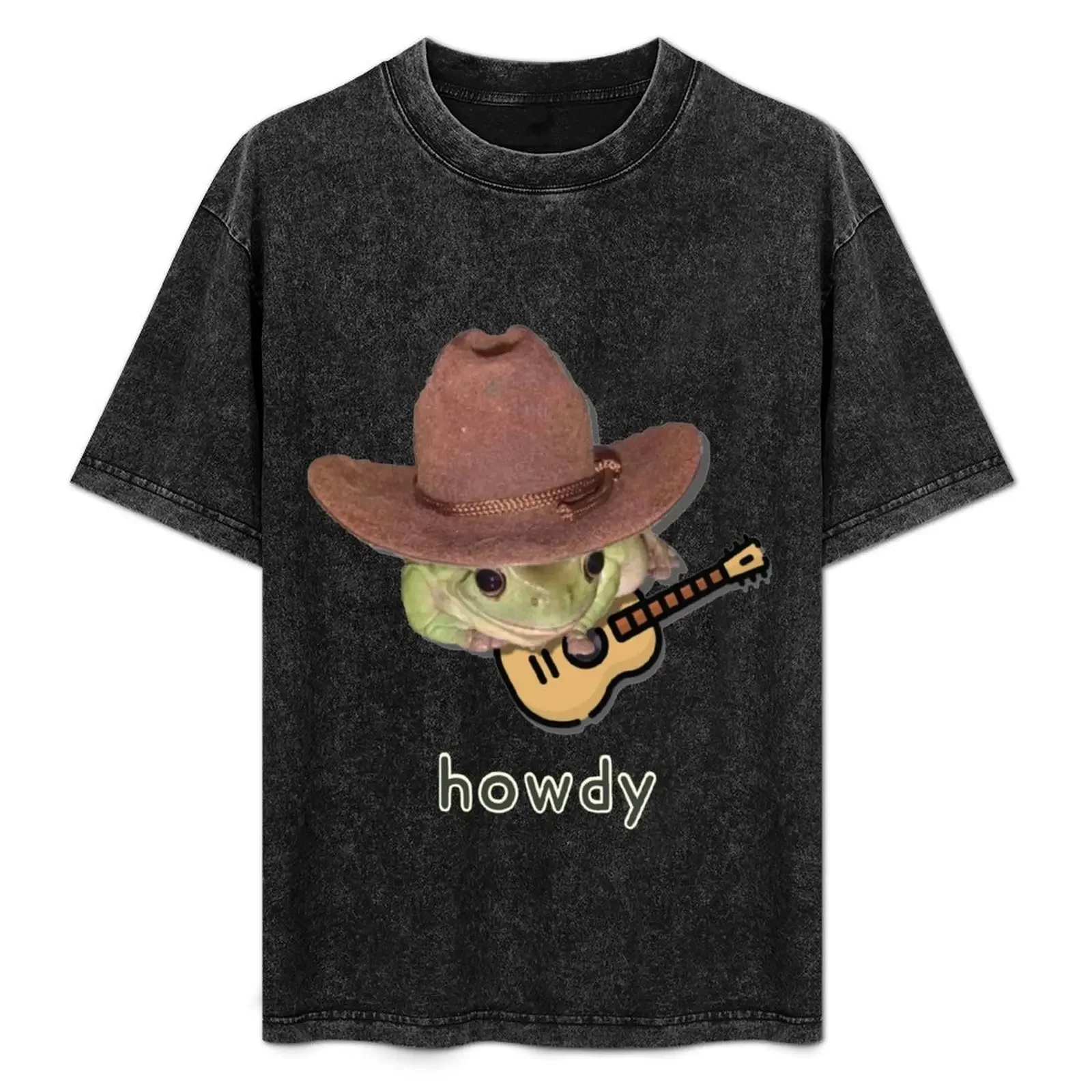 

Футболка Cowboy Frog, базовая однотонная повседневная футболка