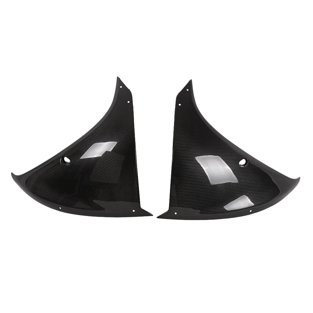 Per Yamaha YZF-R1 2009 2010 2011 2012 2013 2014 1 paio di carene per moto lucide con pannello laterale in vera fibra di carbonio