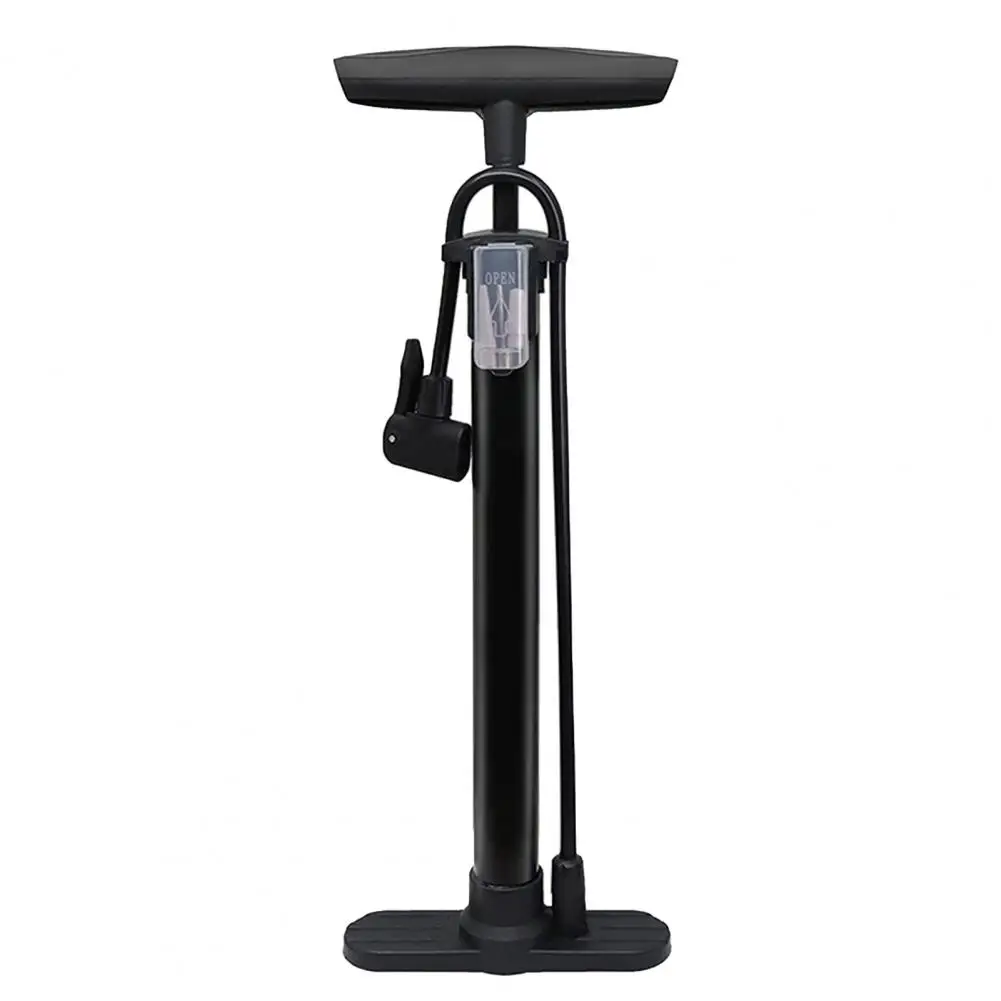 Pompe à vélo à poignée ergonomique Extra-large, Base antidérapante, baril en aluminium, avec boîte d'accessoires, haute pression, vitesse rapide