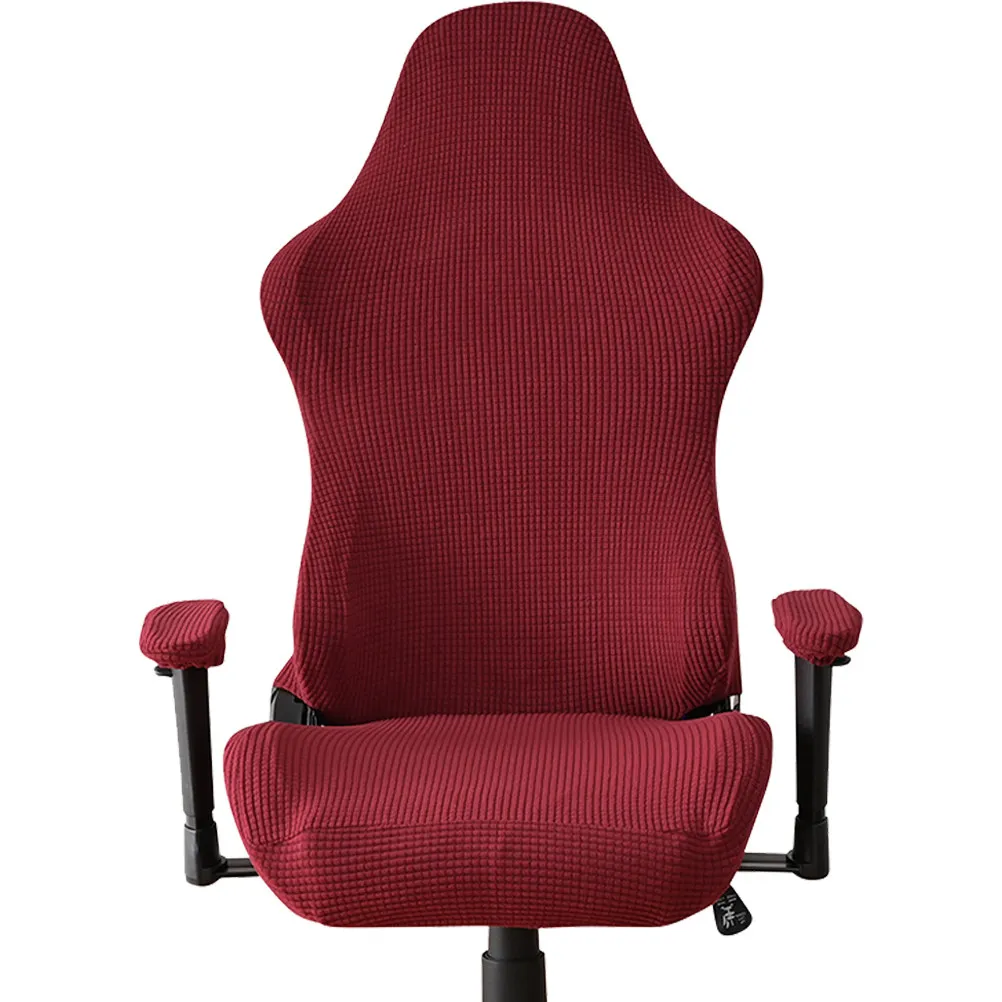 1Set Gaming Chair Cover Stretch Computer Chair Slipcover Washable Quick Install Removable Protection for Pets Long Life