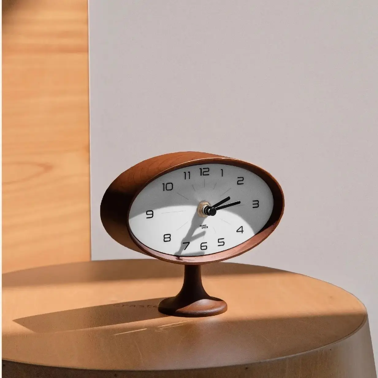 

MOMO Olive Vintage Desktop Clock Living Room Bedroom Hallway Solid Wood Decorative Table-top Luxury Home Decor Clock